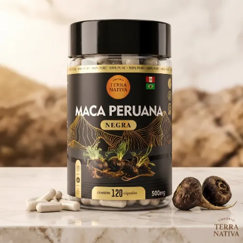 1 Pote Maca Peruana Negra 120 Cápsulas