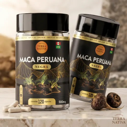 2 Potes Maca Peruana Negra 240 Cápsulas